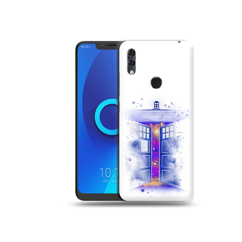 

Чехол MyPads Tocco для Alcatel 5V фиолетовый уголок абстракция, Прозрачный, Tocco