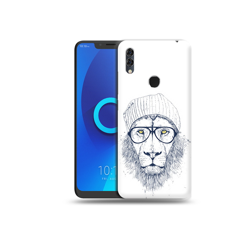 

Чехол MyPads Tocco для Alcatel 5V хиппи лев, Прозрачный, Tocco