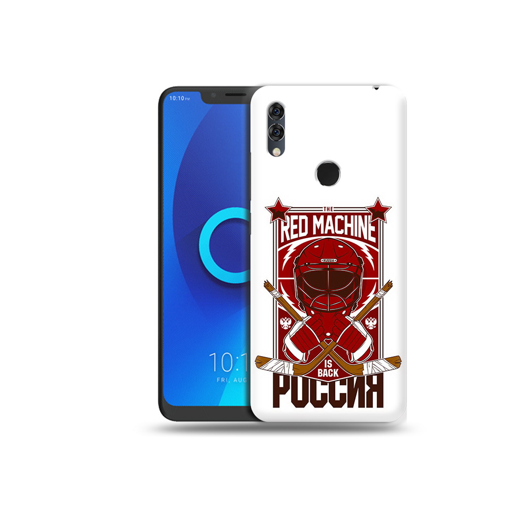 

Чехол MyPads Tocco для Alcatel 5V хоккей россия, Прозрачный, Tocco