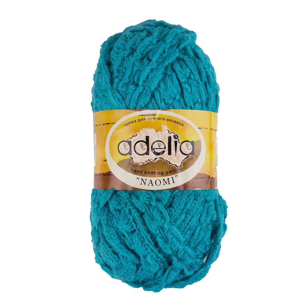 

Пряжа Adelia Naomi акрил 5х100 г 24 м+/-15 м №21 бирюзовый, Naomi