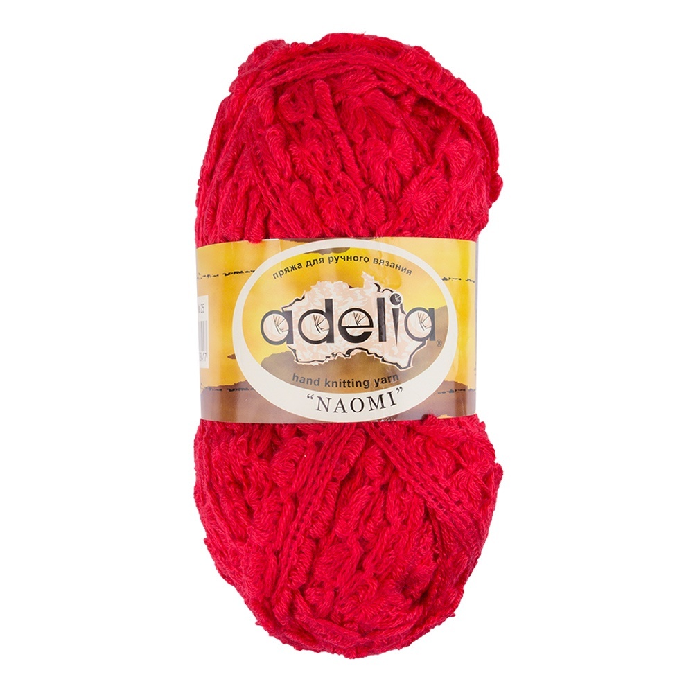 

Пряжа Adelia Naomi акрил 5х100 г 24 м+/-15 м №25 красный, Naomi