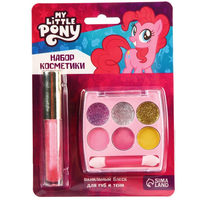 

Набор косметики "My Little Pony" Пинки Пай, блеск 8 мл, тени 6 цв, аромат ванили