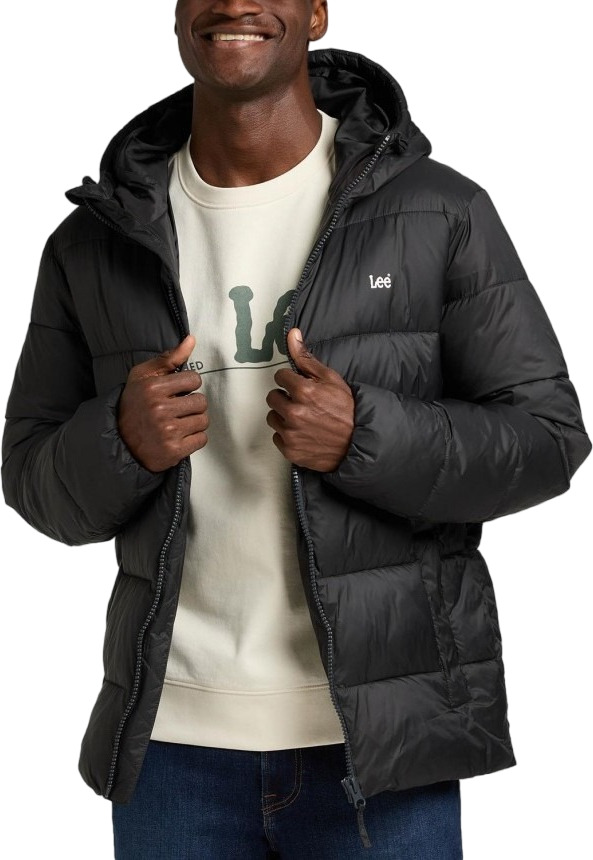 

Зимняя куртка мужская Lee Men Puffer Jacket черная S, Черный, Men Puffer Jacket