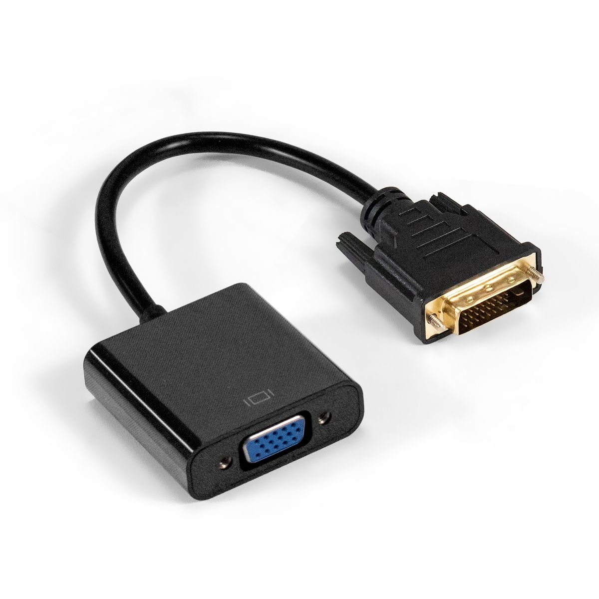 

Кабель ExeGate DVI-VGA вилка-розетка 0.2м (EX294677RUS) черный
