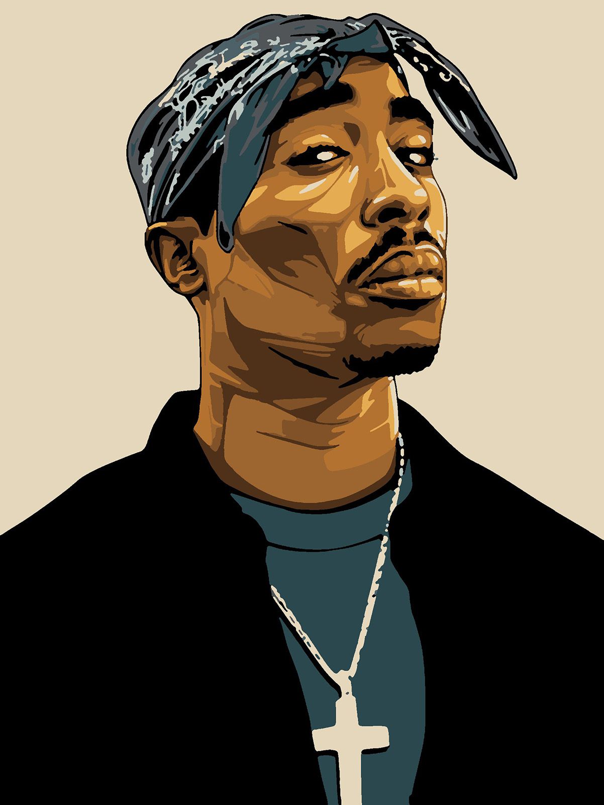 

Картина по номерам Красиво Красим 2Pac, 100 х 150 см, 2Pac