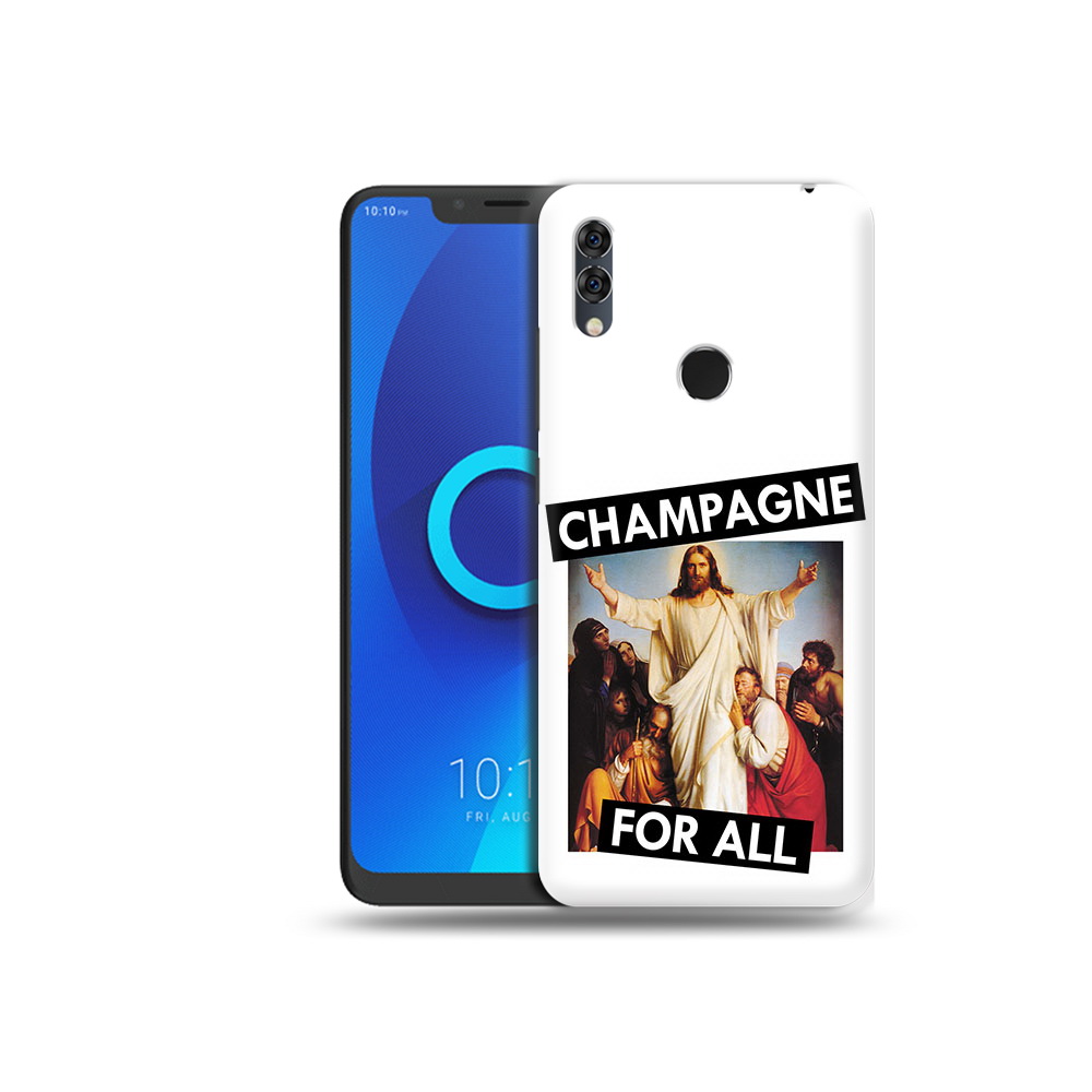 

Чехол MyPads Tocco для Alcatel 5V шампанское, Прозрачный, Tocco