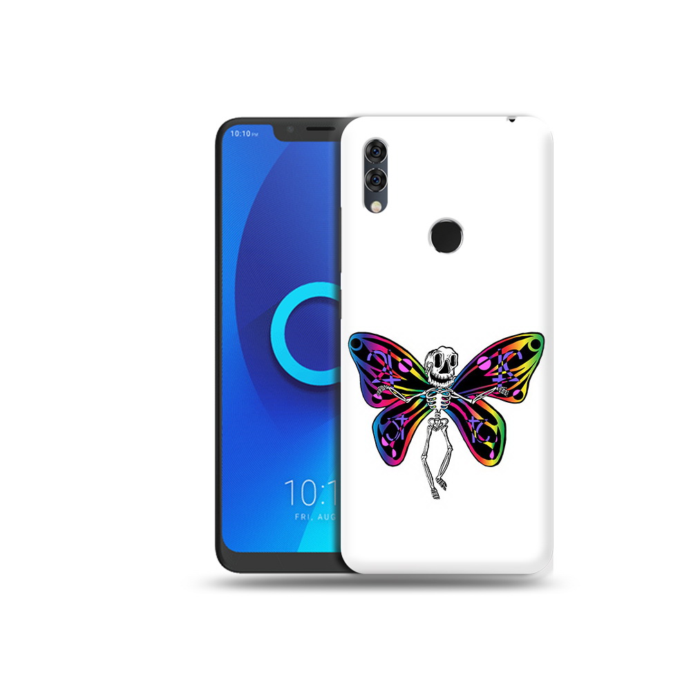 

Чехол MyPads Tocco для Alcatel 5V эффект бабочки, Прозрачный, Tocco