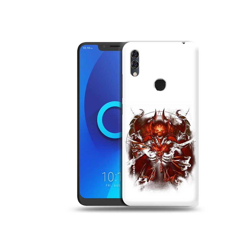 

Чехол MyPads Tocco для Alcatel 5V яркий демон, Прозрачный, Tocco