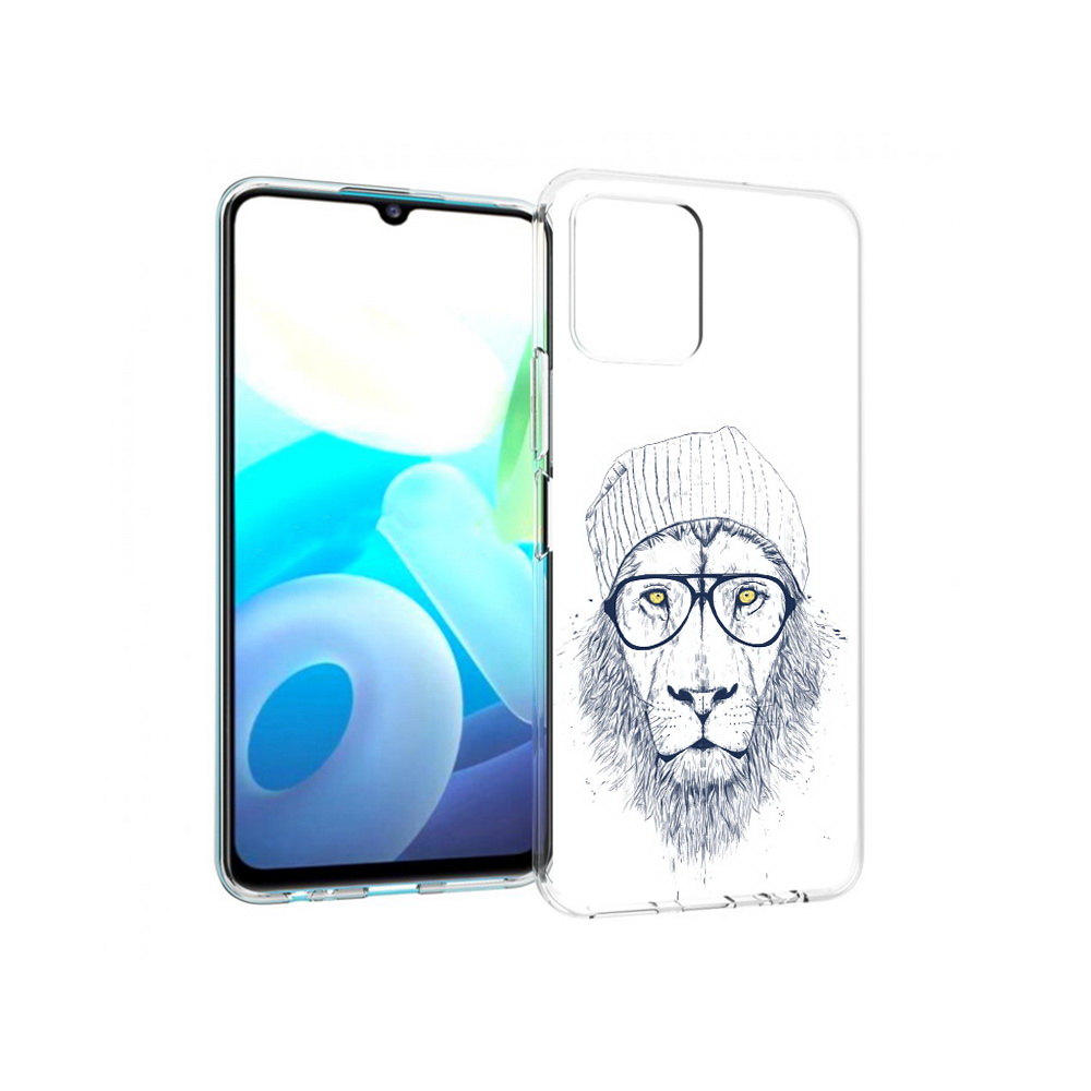 

Чехол MyPads Tocco для Vivo Y15s хиппи лев (PT224456.390.663), Прозрачный, Tocco