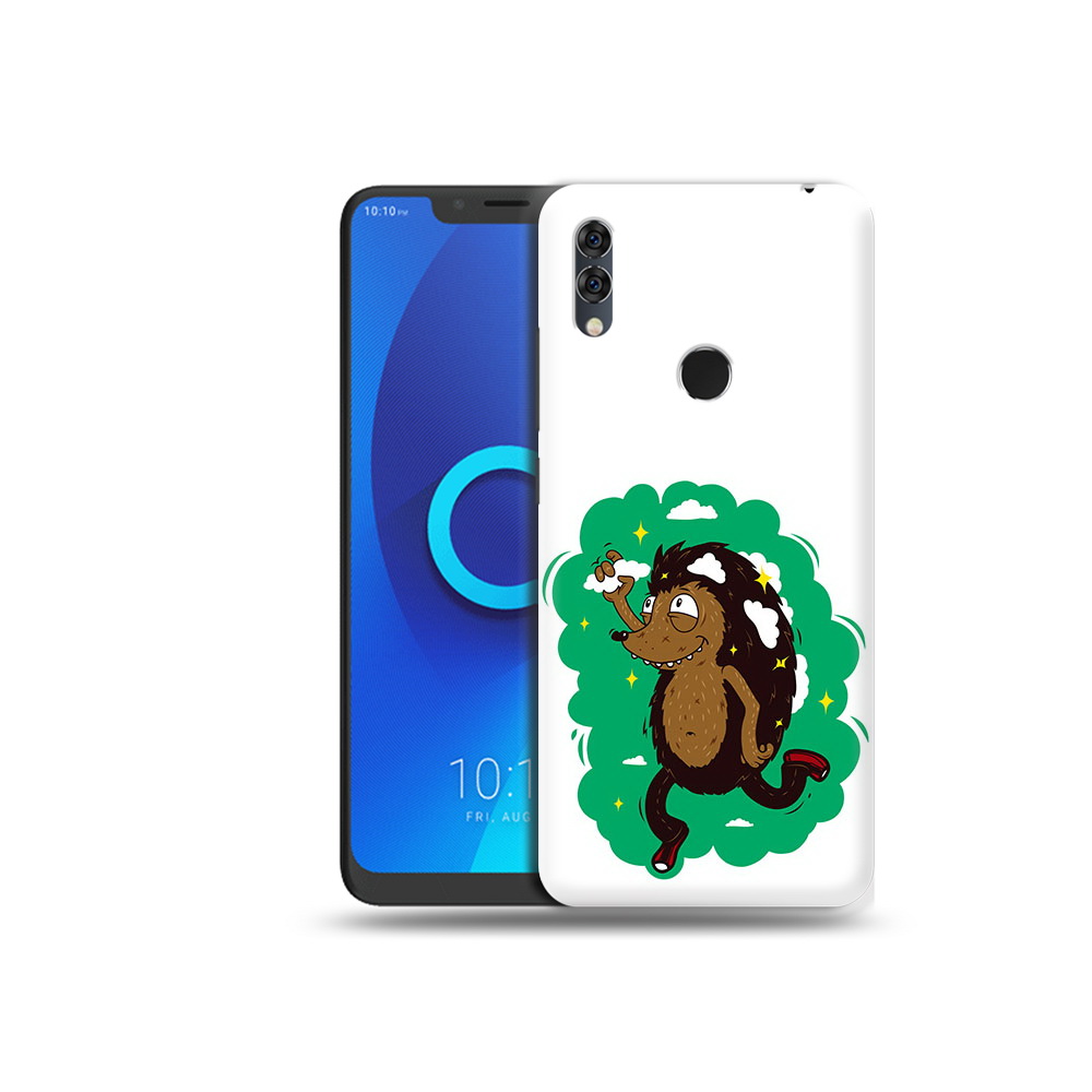 

Чехол MyPads Tocco для Alcatel 5V Ежик в облаках, Прозрачный, Tocco