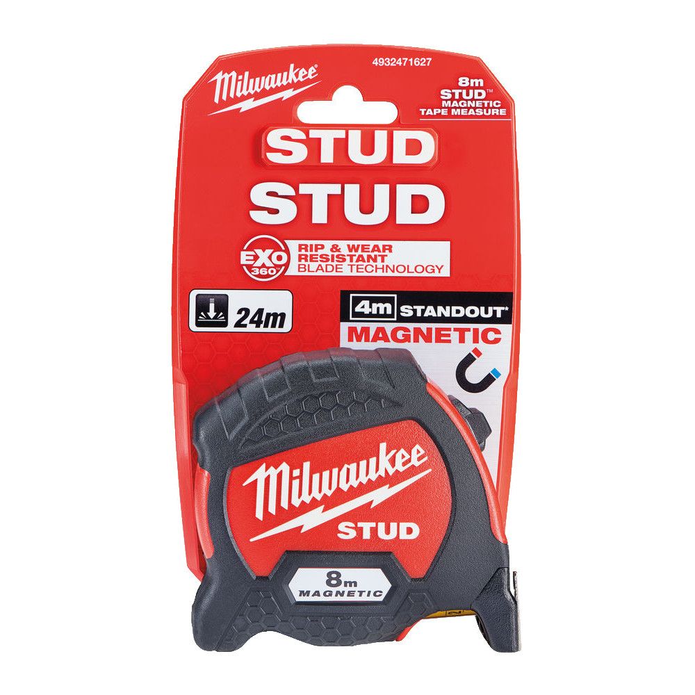 

Рулетка Milwaukee STUD GEN II 8м 4932471627, 4932471627