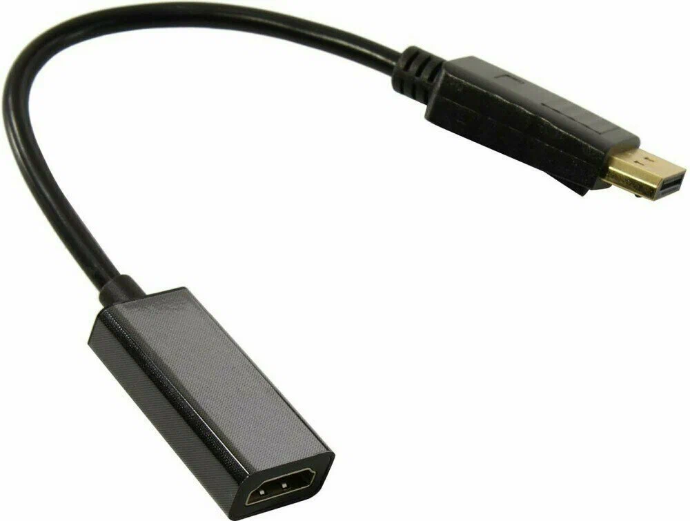 

Переходник ExeGate Displayport - HDMI без разъемов 0.1м (EX294706RUS) черный