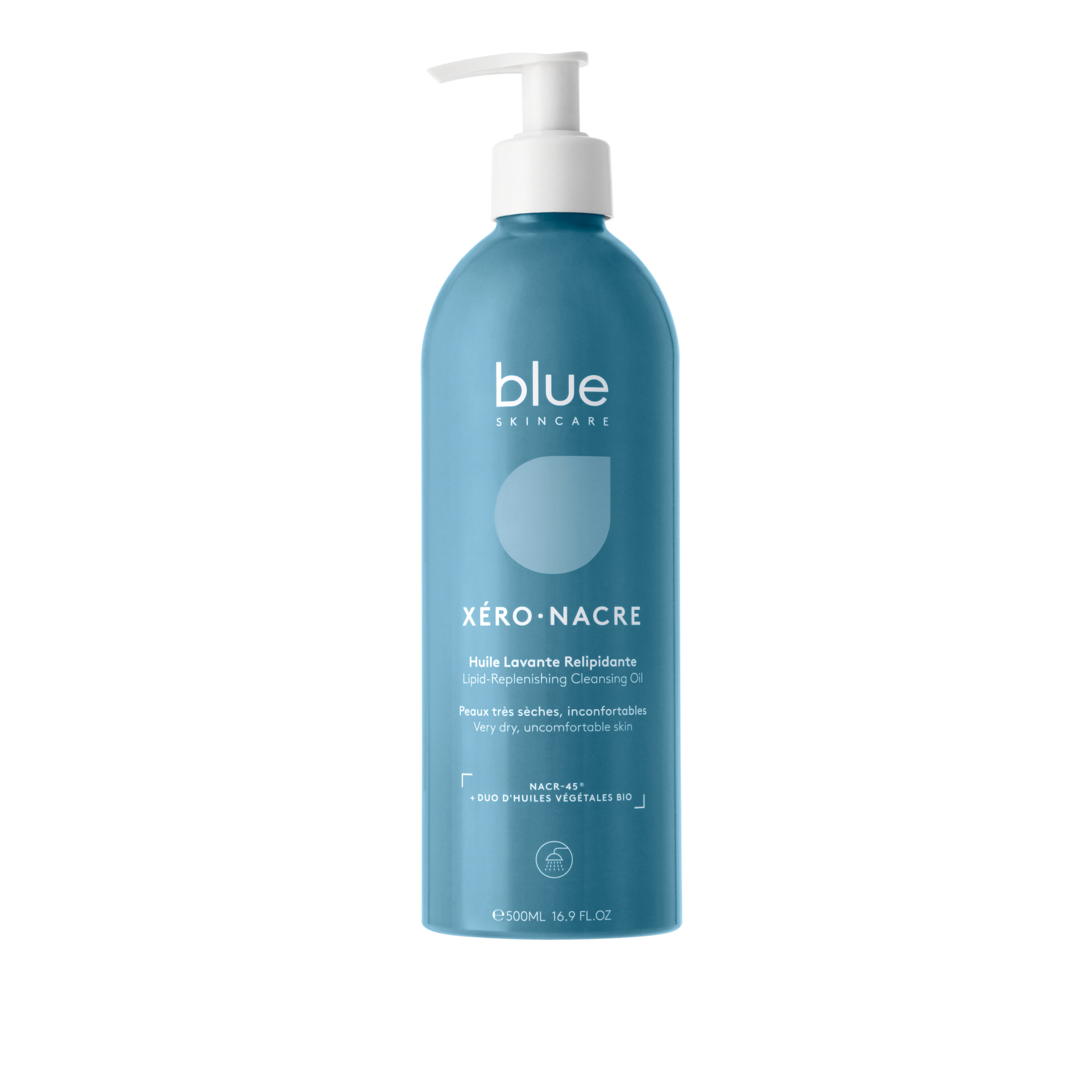 Масло для душа Blue Skincare Xero Nacre липидовосстанавливающее 500мл