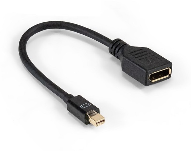 

Кабель ExeGate miniDisplayPort - DisplayPort без разъемов 0.15м (EX294716RUS) черный