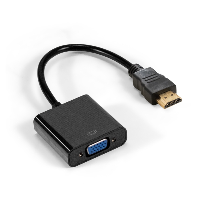 

Кабель ExeGate HDMI - VGA вилка-розетка 0.2м (EX294717RUS) черный