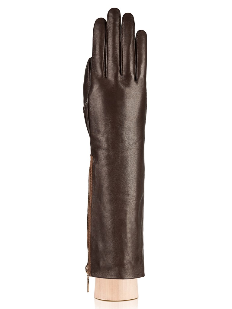 Перчатки женские Eleganzza IS07110 темно-коричневые, р. 6.5