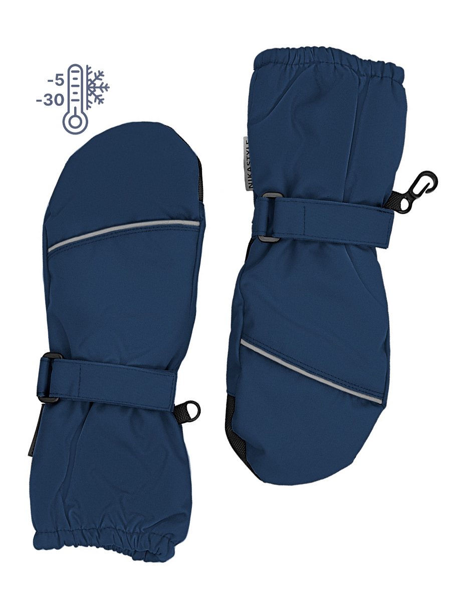 

Варежки детские NIKASTYLE 14з17424, деним, 13, Синий, 14з17424