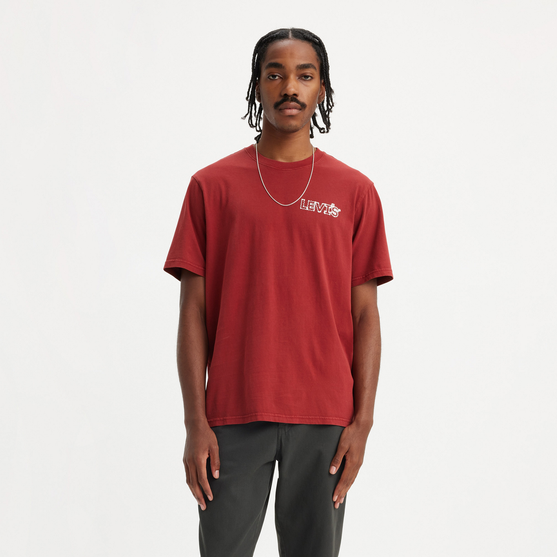 

Футболка мужская Levi's Men Relaxed Fit Graphic Tee красная S, Красный, Men Relaxed Fit Graphic Tee