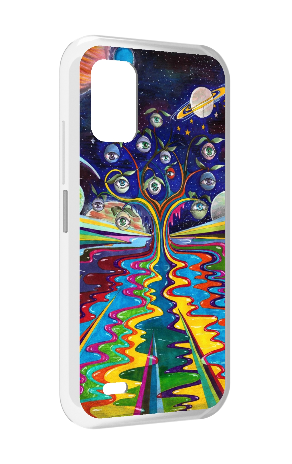 

Чехол MyPads дерево с глазами акварель для UMIDIGI Bison GT2 / GT2 Pro, Прозрачный, Tocco