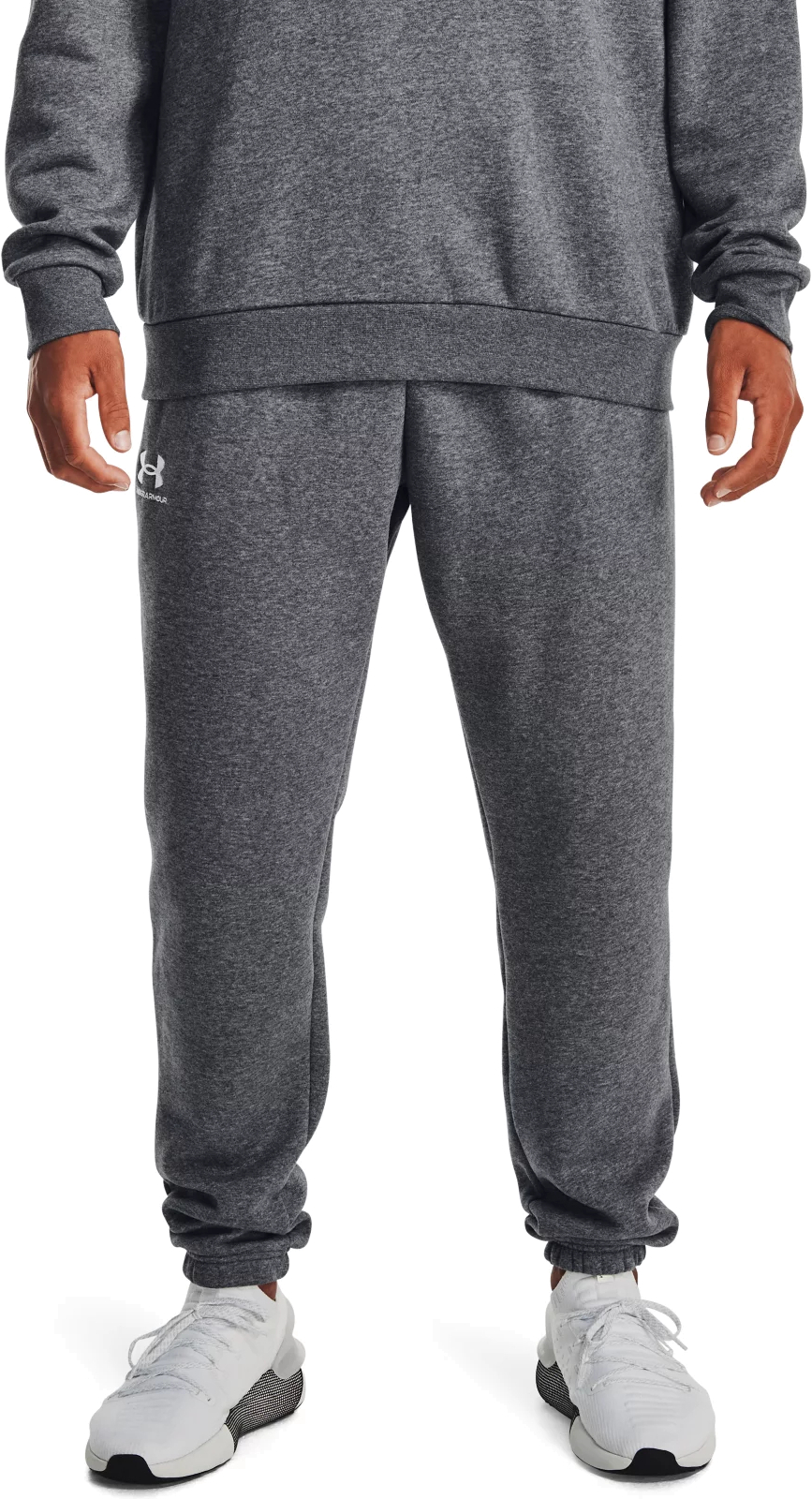 

Спортивные брюки мужские Under Armour Ua Essential Fleece Jogger серые SM, Серый, Ua Essential Fleece Jogger