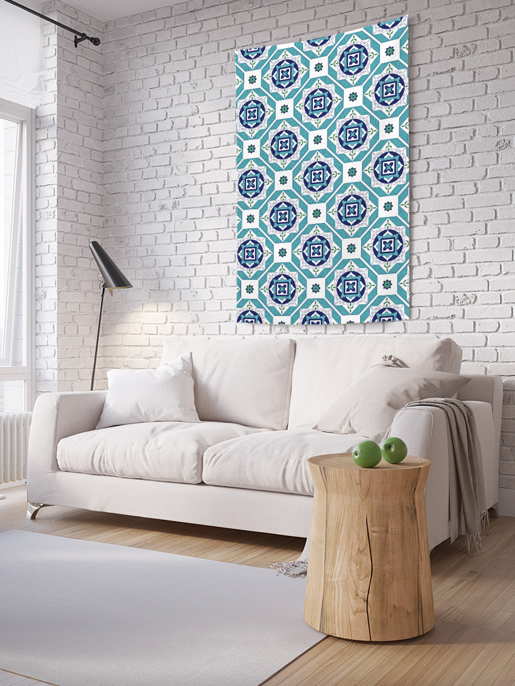 

Вертикальное фотопанно на стену JoyArty Детали азулежу 150x200 см, Детали азулежу