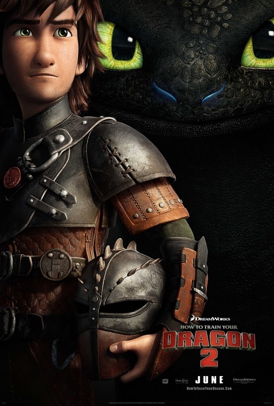 Постер к мультфильму Как приручить дракона 2 (How to Train Your Dragon 2) A4