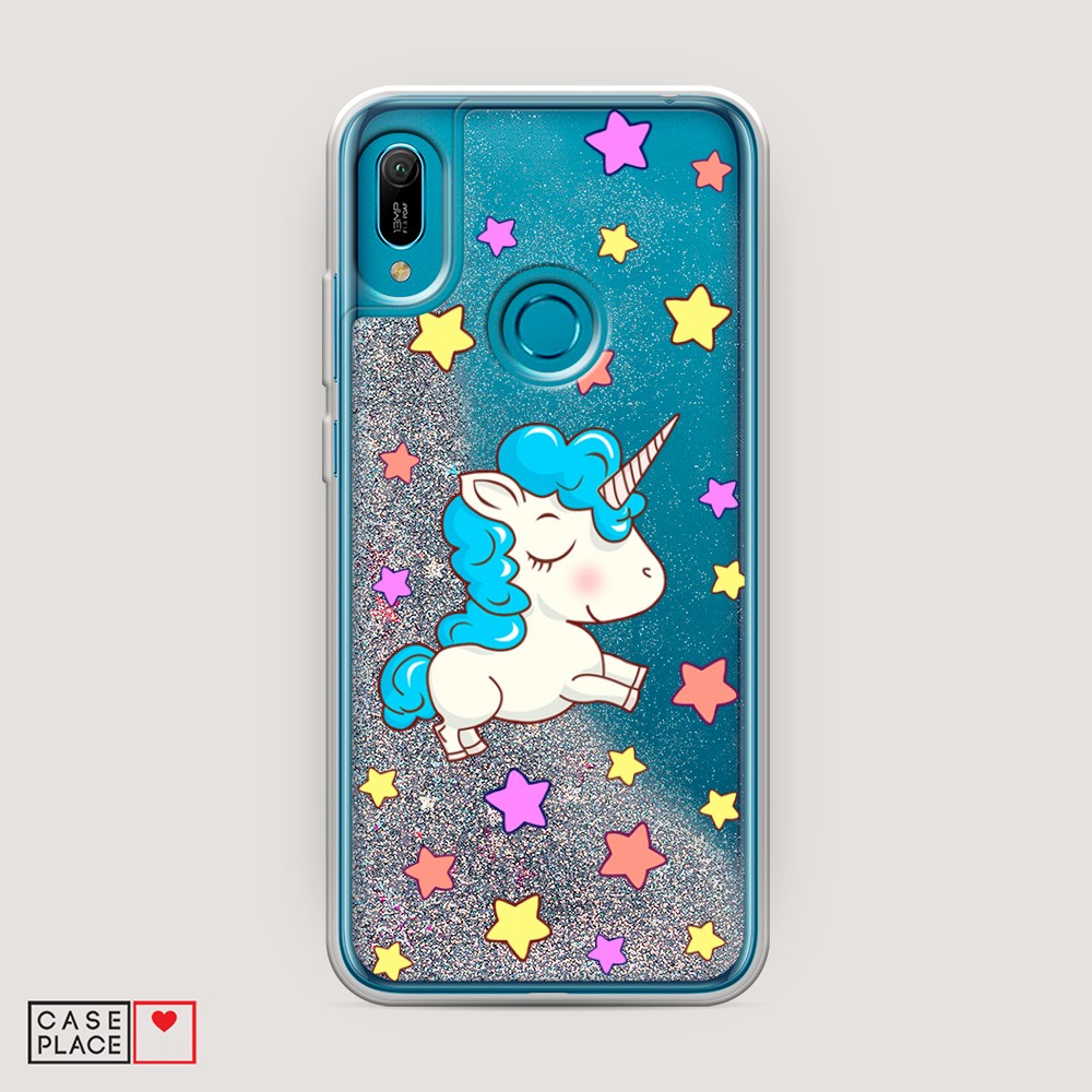 

Чехол Awog на Huawei Y6 2019/Honor 8a/8a Pro/Y6s "Звездный единорог", Разноцветный, 68691-1
