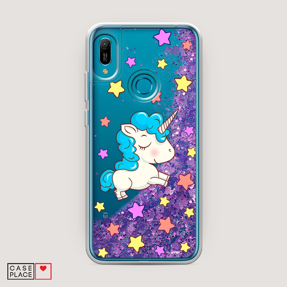 

Чехол Awog на Huawei Y6 2019/Honor 8a/8a Pro/Y6s "Звездный единорог", Разноцветный, 68692-1