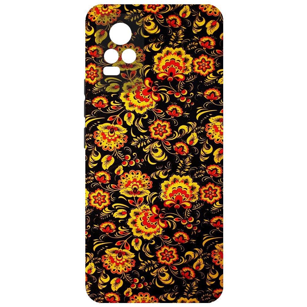 

Чехол-накладка Krutoff Soft Case Хохлома для Vivo V21e