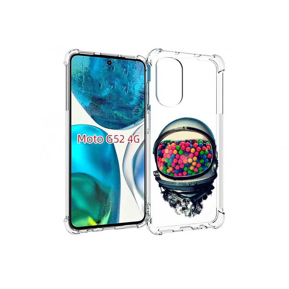 

Чехол MyPads шлем космонавта для Motorola Moto G82 / Moto G52, Прозрачный, Tocco