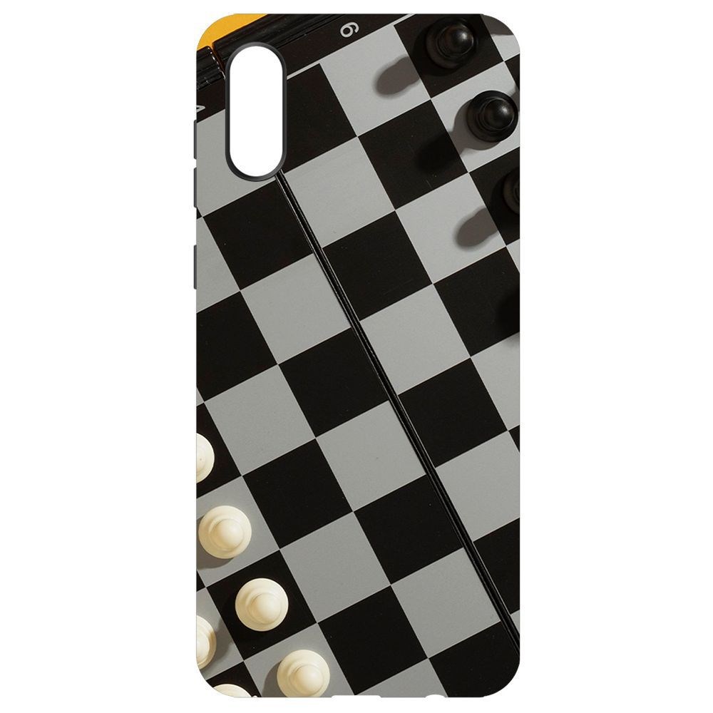 

Чехол-накладка Krutoff Soft Case Шахматы для Samsung Galaxy A02 (A022), Черный