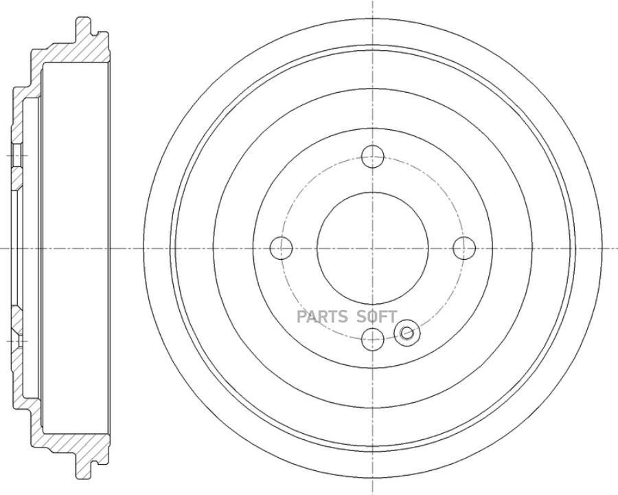 G-BRAKE GD-06784 Барабан тормозной G-brake  GD-06784