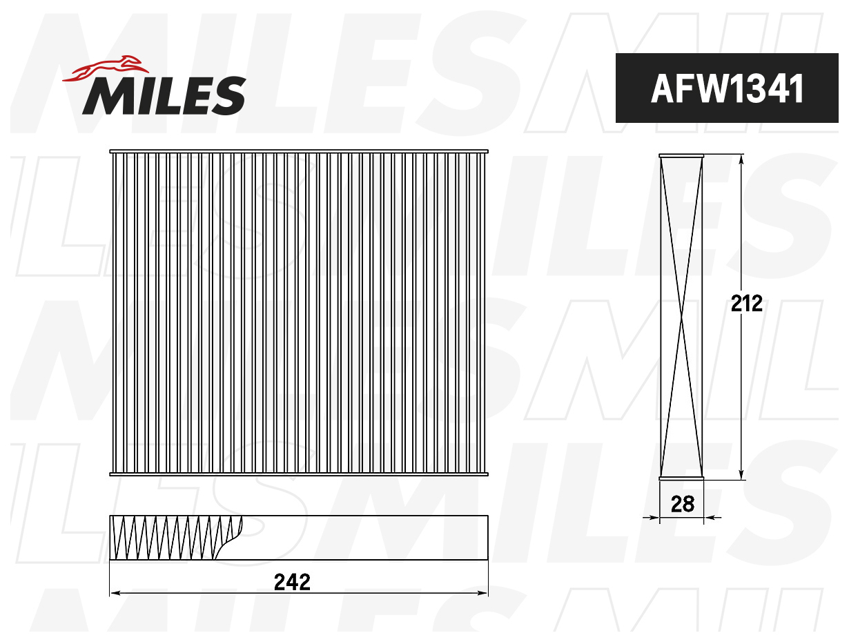 

Фильтр Салона Miles Afw1341 Kia Sorento 15- Miles арт. AFW1341