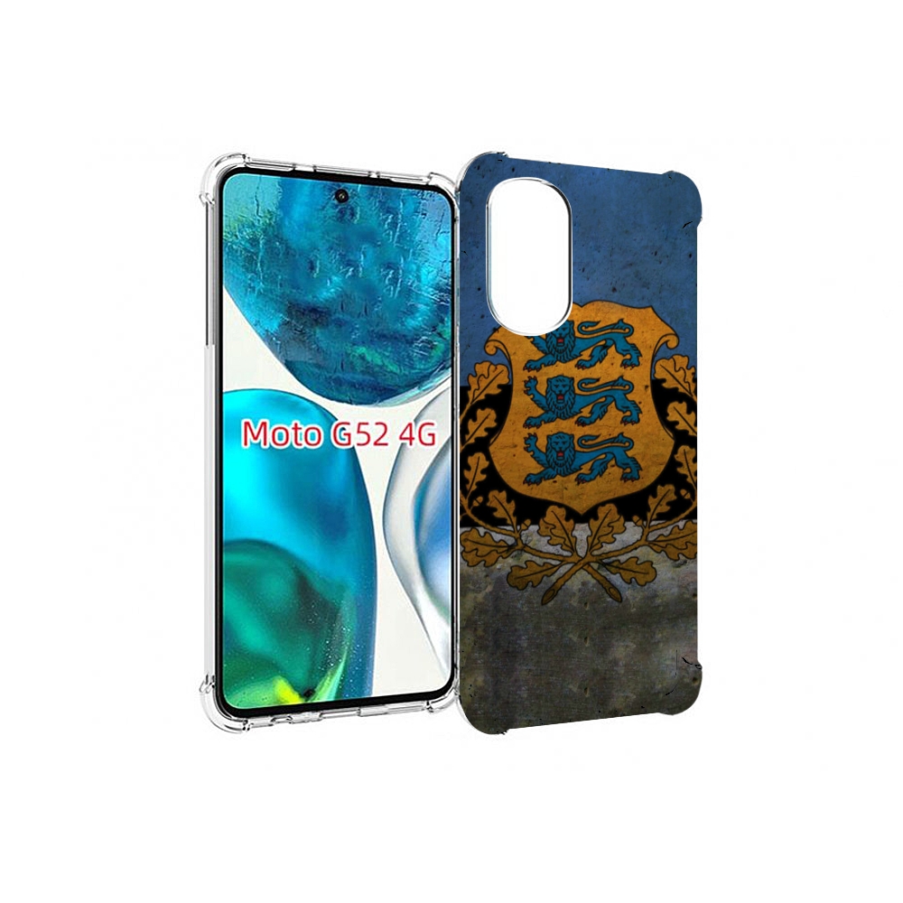 

Чехол MyPads герб флаг эстонии для Motorola Moto G82 / Moto G52, Прозрачный, Tocco