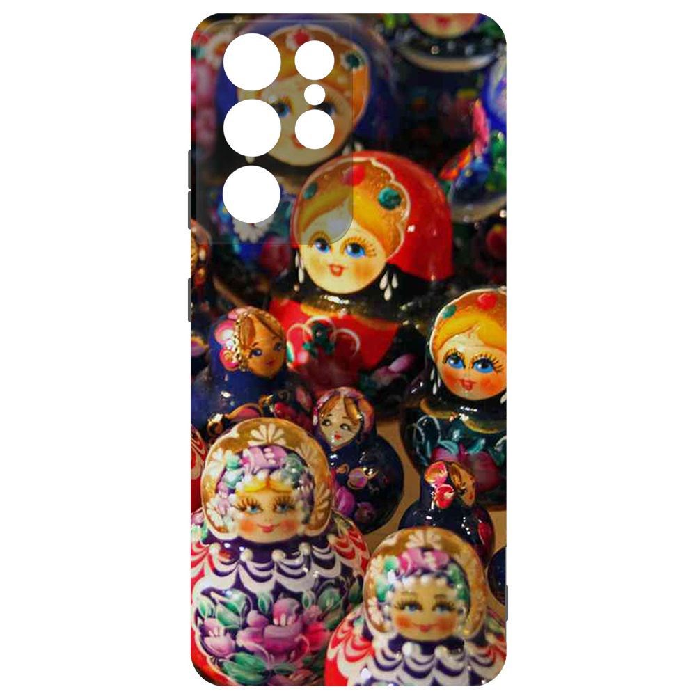 

Чехол-накладка Krutoff Soft Case Матрешка для Samsung Galaxy S21 Ultra (G998)