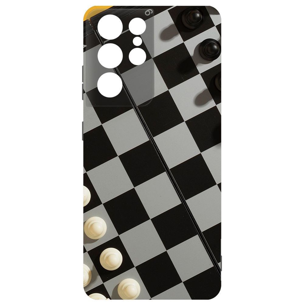 

Чехол-накладка Krutoff Soft Case Шахматы для Samsung Galaxy S21 Ultra (G998)