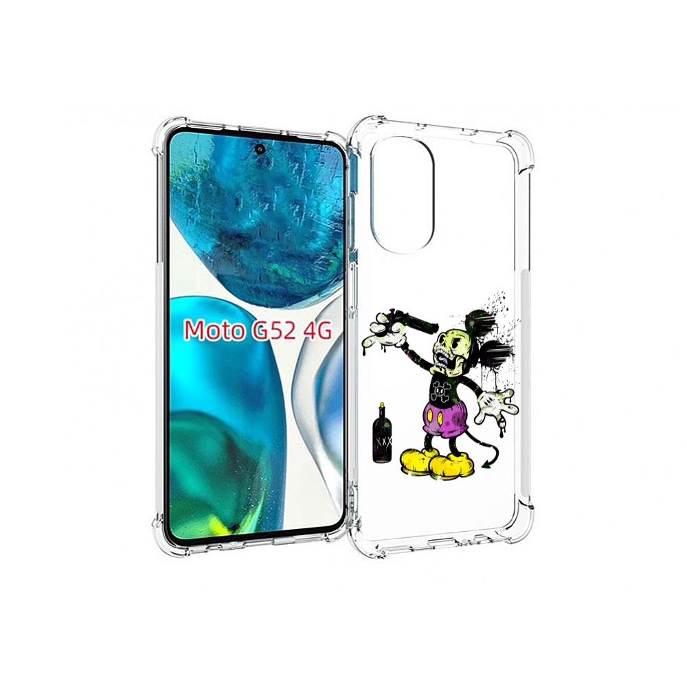 

Чехол MyPads Драг Микки для Motorola Moto G82 / Moto G52, Прозрачный, Tocco