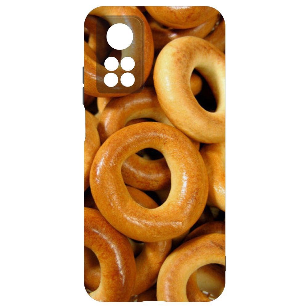 

Чехол-накладка Krutoff Soft Case Сушки для Xiaomi Mi 10T, Черный