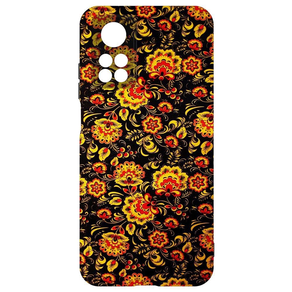 

Чехол-накладка Krutoff Soft Case Хохлома для Xiaomi Mi 10T Pro, Черный