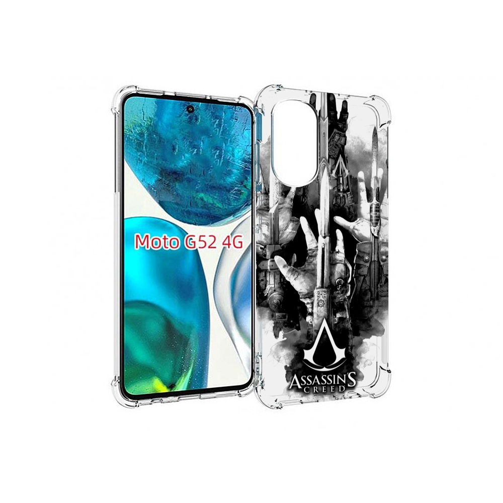 

Чехол MyPads Assassin's Creed скрытый клинок для Motorola Moto G82 / Moto G52, Прозрачный, Tocco