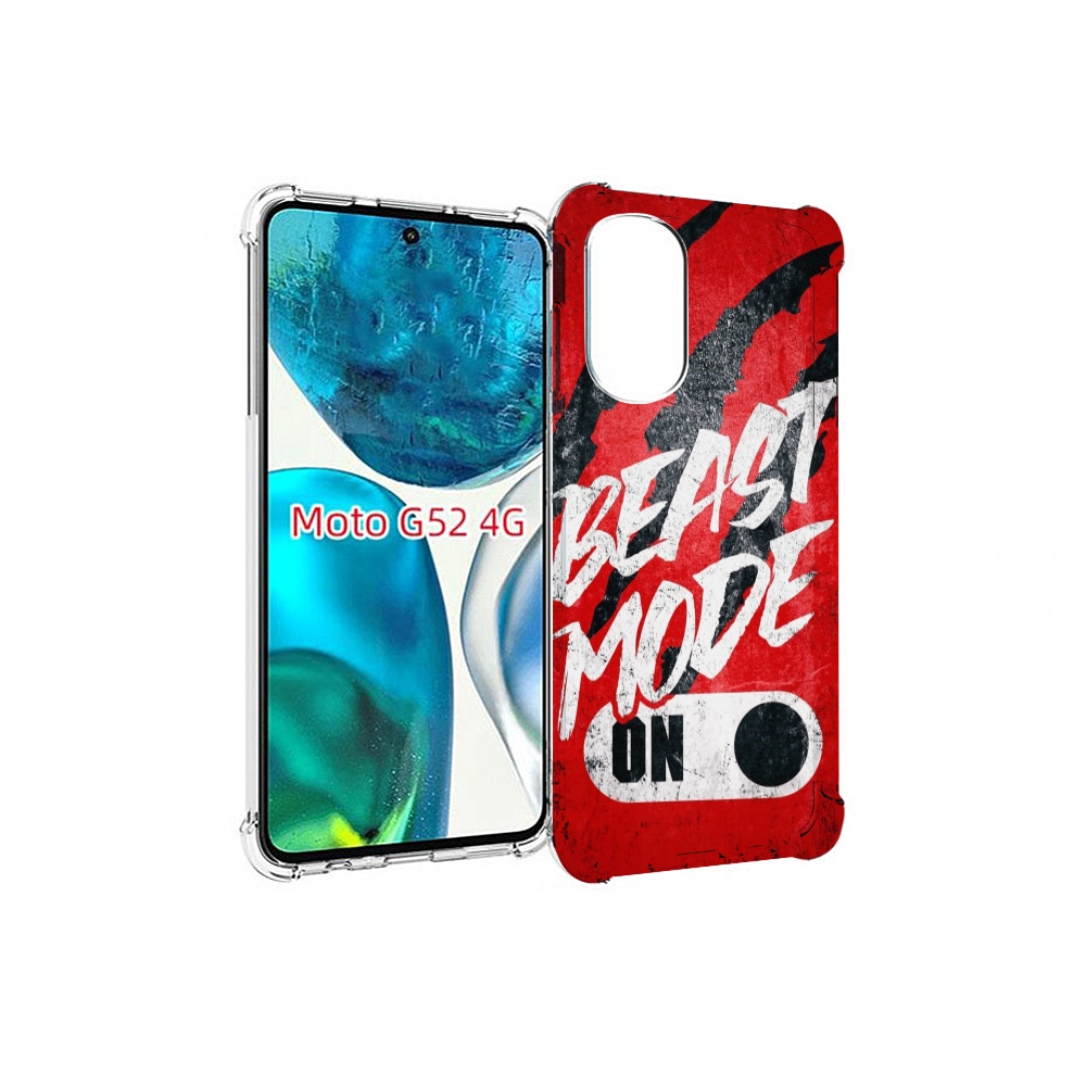 

Чехол MyPads BEAST inside You для Motorola Moto G82 / Moto G52, Прозрачный, Tocco