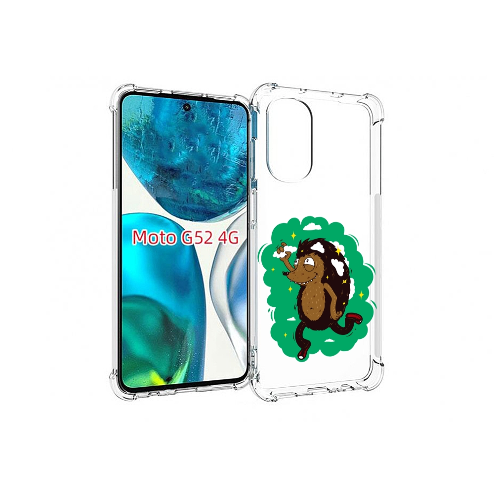 

Чехол MyPads Ежик в облаках для Motorola Moto G82 / Moto G52, Прозрачный, Tocco