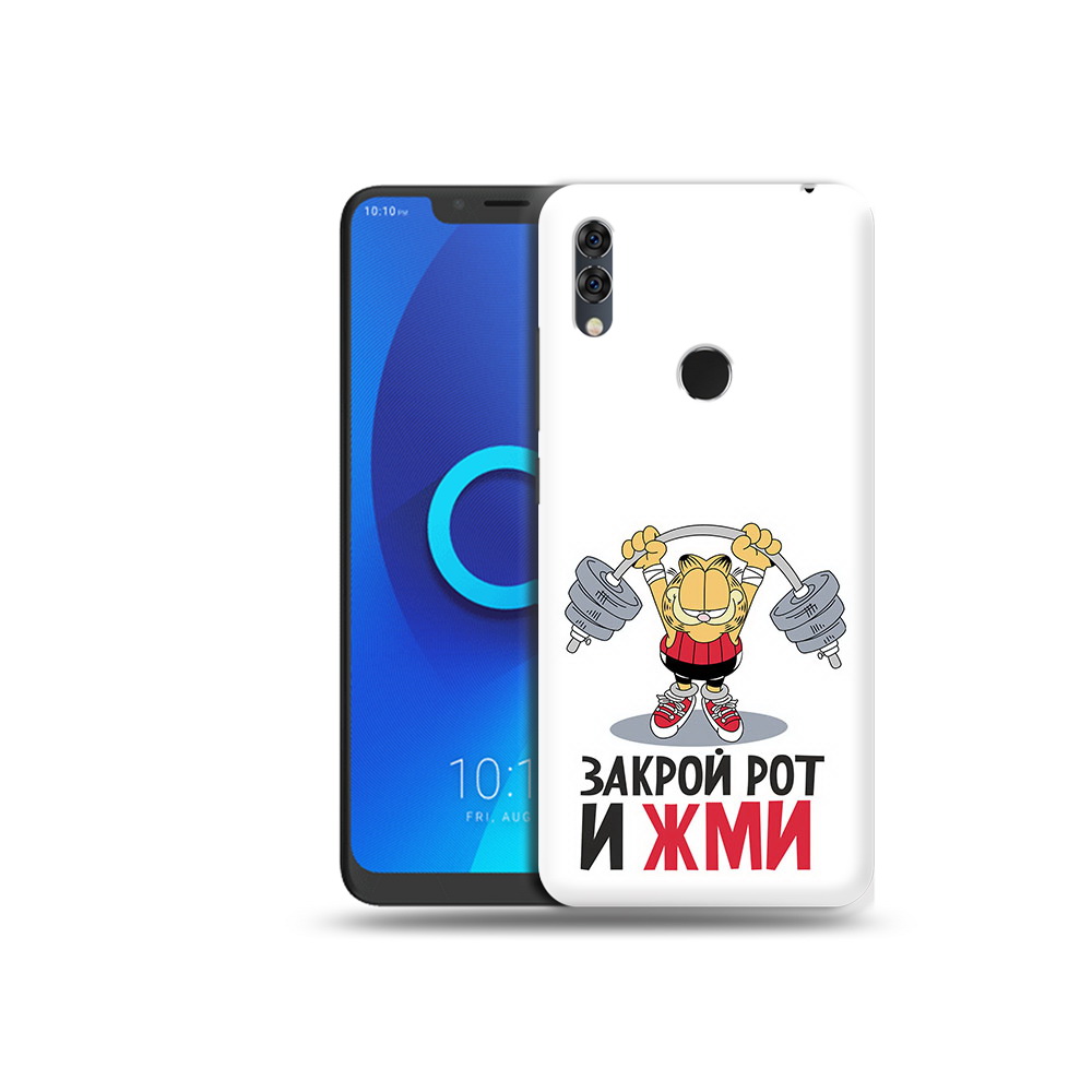 

Чехол MyPads Tocco для Alcatel 5V Закрой рот и жми, Прозрачный, Tocco
