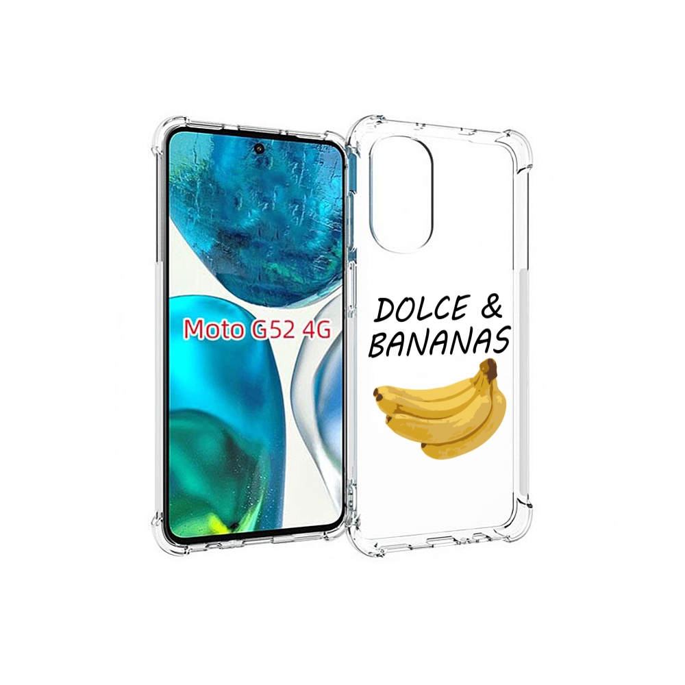 

Чехол MyPads Dolce банан для Motorola Moto G82 / Moto G52, Прозрачный, Tocco