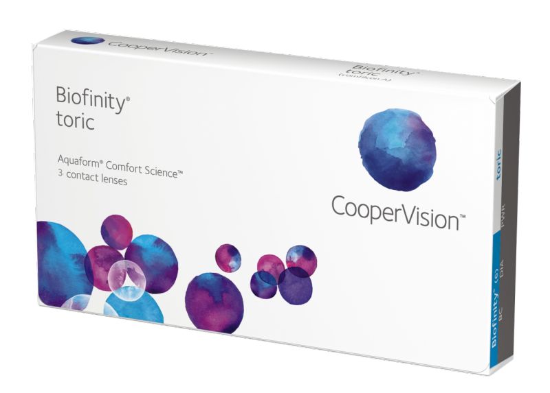 фото Линзы контактные coopervision biofinity toric 3 шт. +2/0,75/130