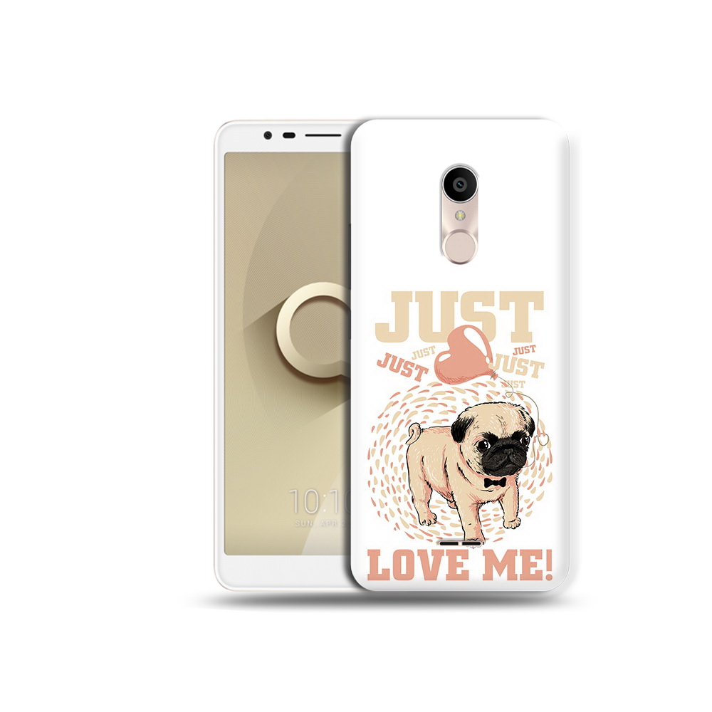 

Чехол MyPads Tocco для Alcatel 3C 5026D Люби меня, Прозрачный, Tocco