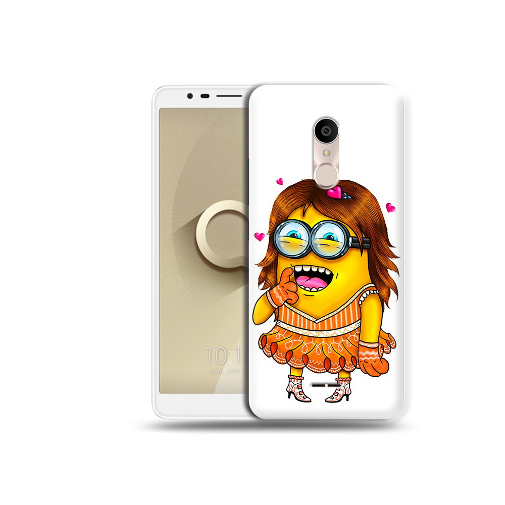 

Чехол MyPads Tocco для Alcatel 3C 5026D Миньон девочка, Прозрачный, Tocco