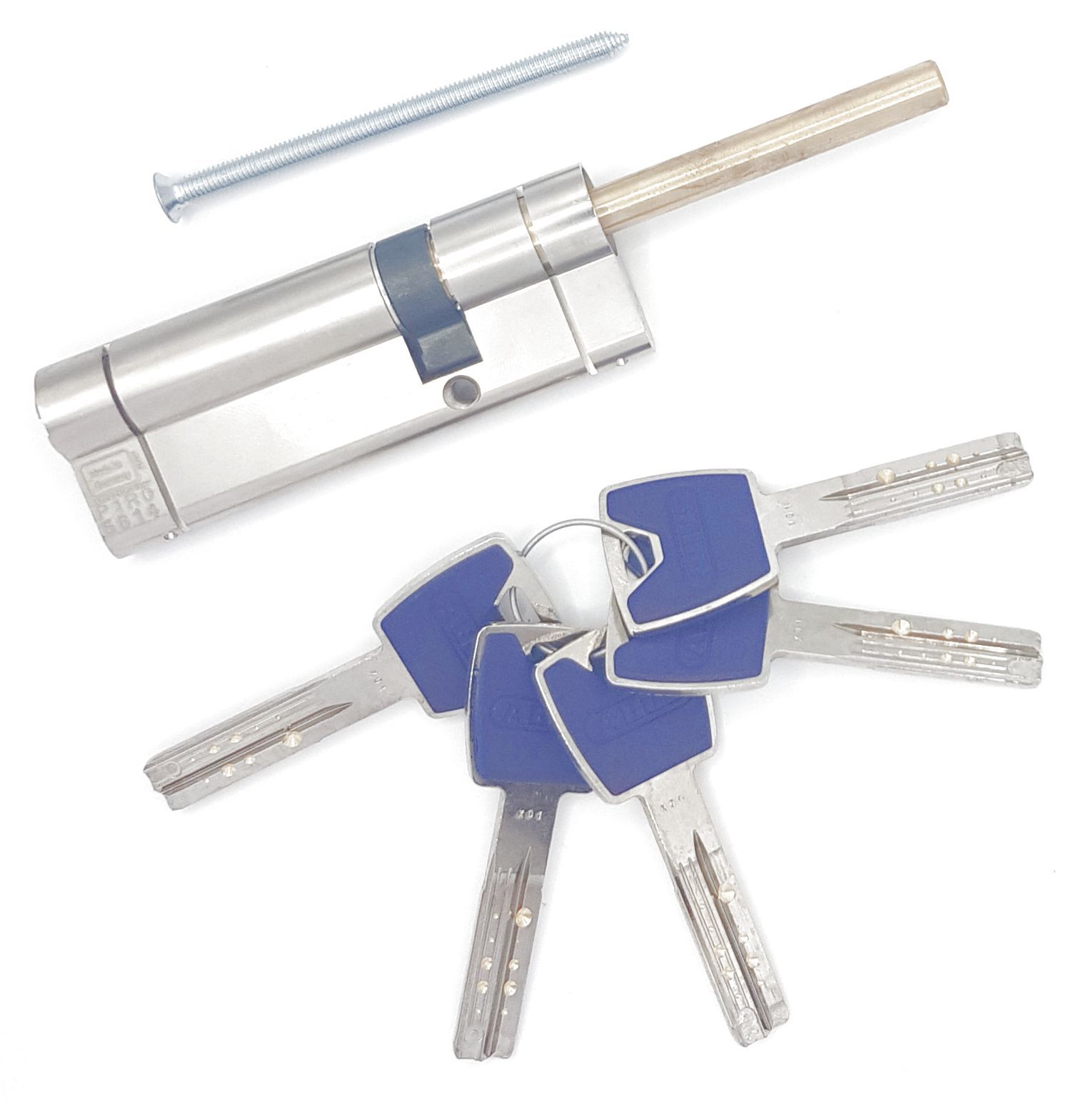 

Европрофильный цилиндр ABUS P12R491-27 ключ/шток 70-30 (100 мм) NI, Серебристый, P12R