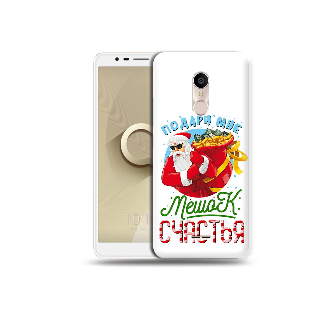 

Чехол MyPads Tocco для Alcatel 3C 5026D Подарите мне мешок денег, Прозрачный, Tocco