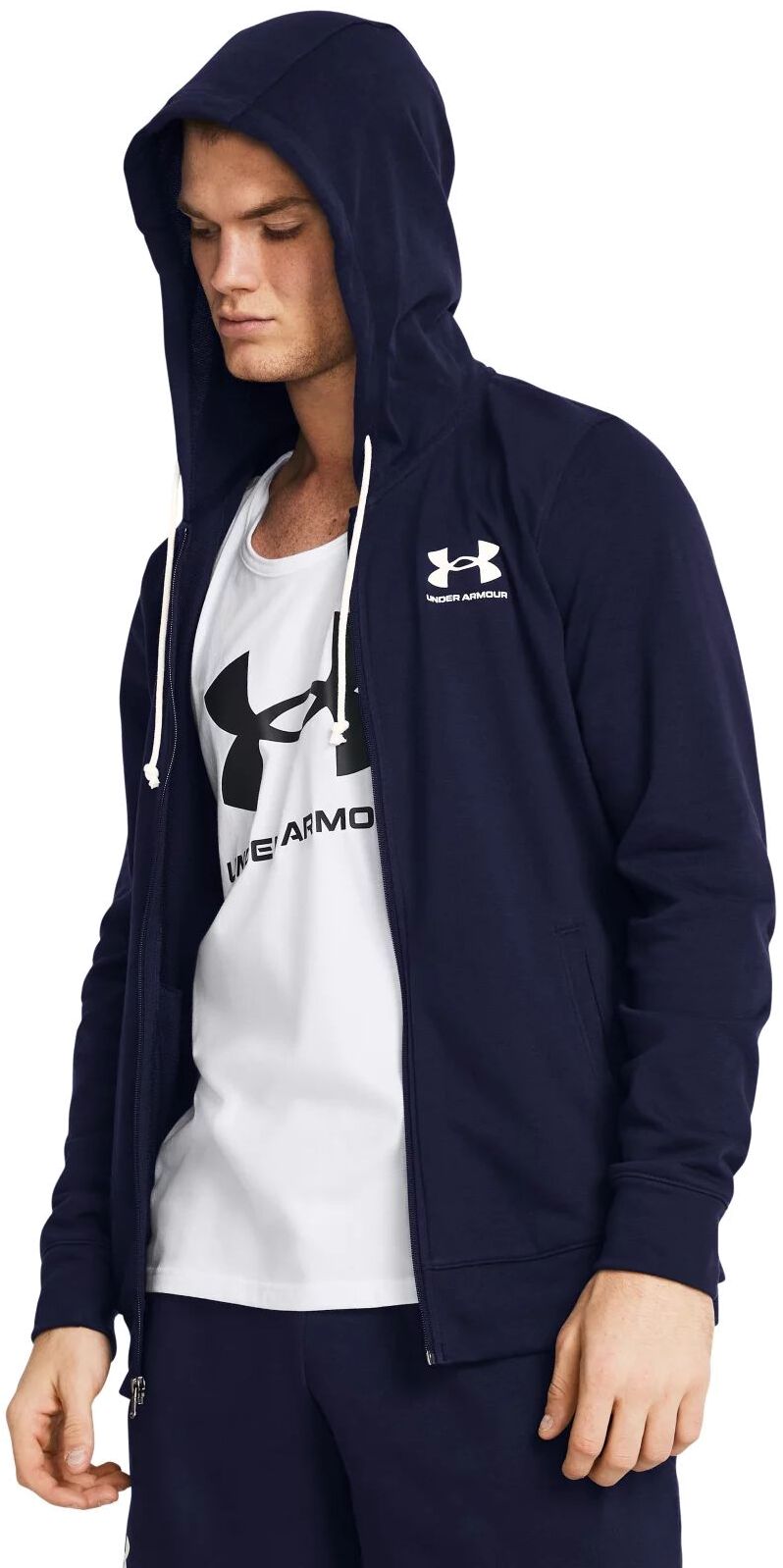 

Толстовка мужская Under Armour UA Rival Terry LC FZ синяя SM, Синий, UA Rival Terry LC FZ